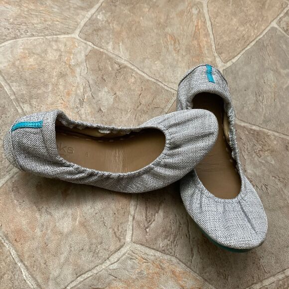 Tieks by Gavrieli Vegan Ballet Flats Gray Women's Size 8 - Picture 2 of 10